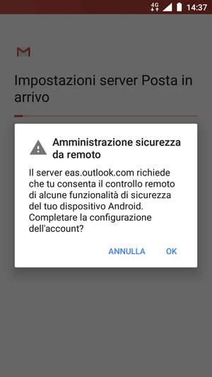Seleziona OK