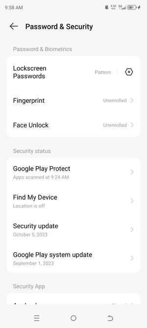 Your phone is now secure with a screen lock