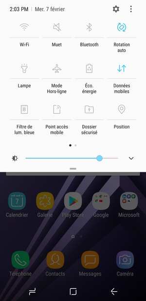 Sélectionnez Muet pour repasser en mode sonore