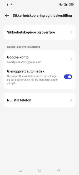 Velg Google-konto