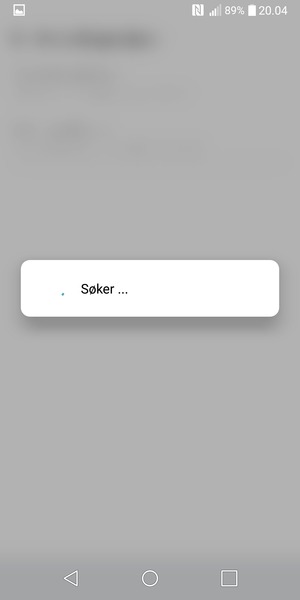 Vent til søket er ferdig