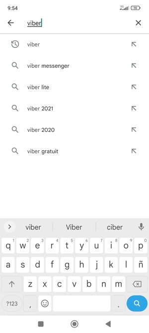Introduzca el nombre de la aplicación y seleccione Buscar