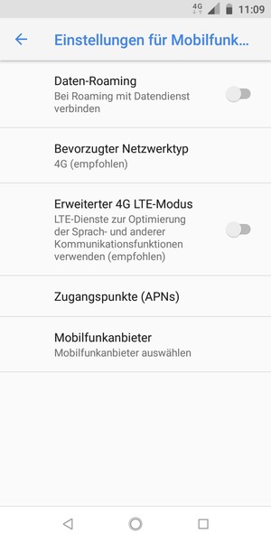 Wählen Sie Zugangspunkte (APNs)