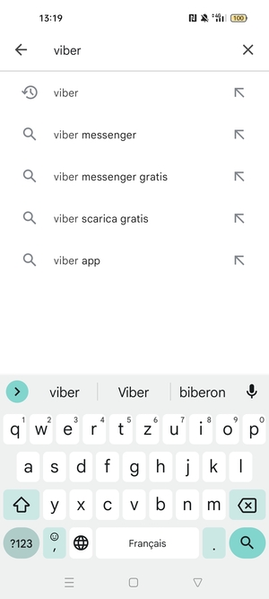 Inserisci il nome dell'app e seleziona Ricerca