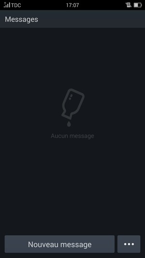 Sélectionnez le bouton du Menu