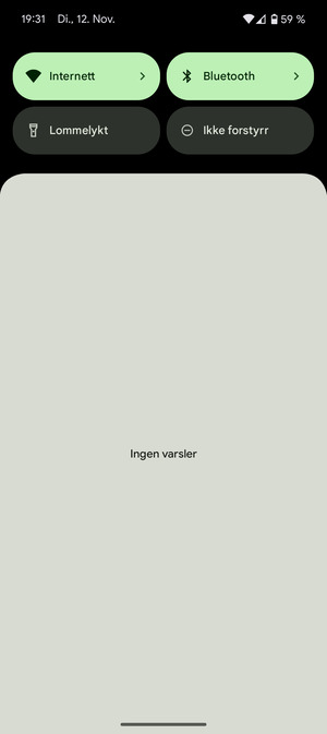 Dra ned toppmenyen igjen