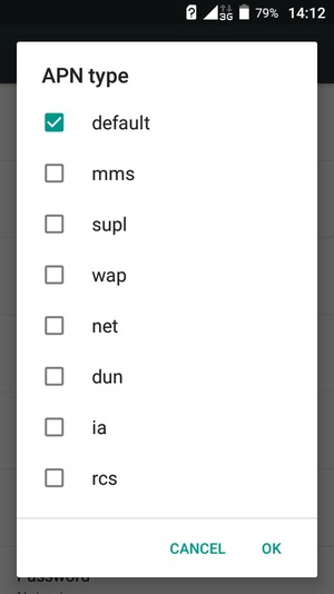 Check the default checkbox and select OK