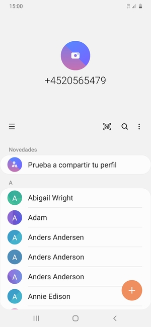 Seleccione el botón Menú