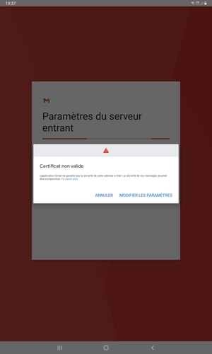 Sélectionnez MODIFIER LES PARAMÈTRES