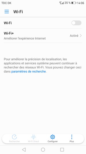 Activer le Wi-Fi