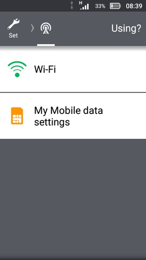 Select Wi-Fi