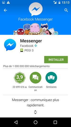 Sélectionnez INSTALLER