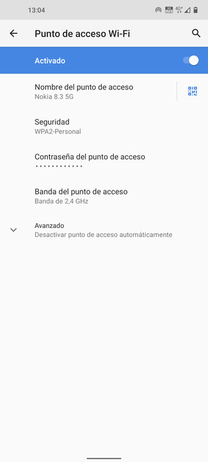El teléfono ha sido configurado para su uso como módem
