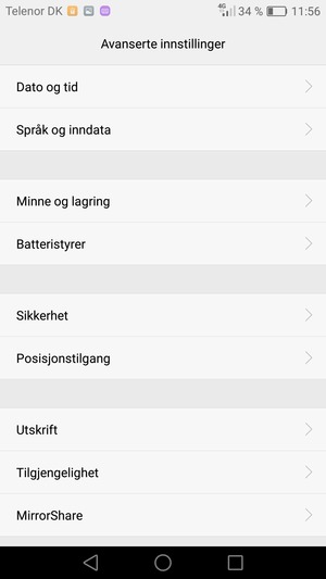 Velg Sikkerhet