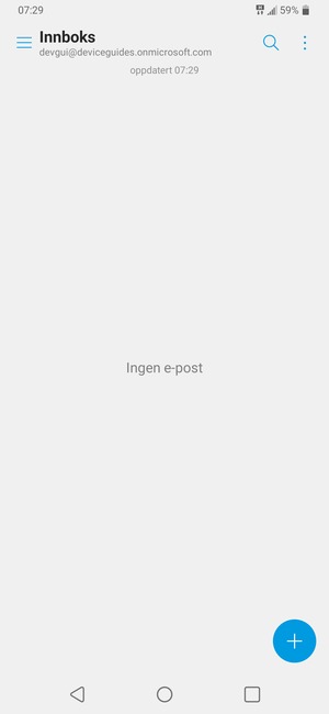 Gmail er klar til bruk