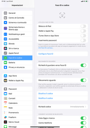 Il tuo iPad è ora protetto da un blocco schermo