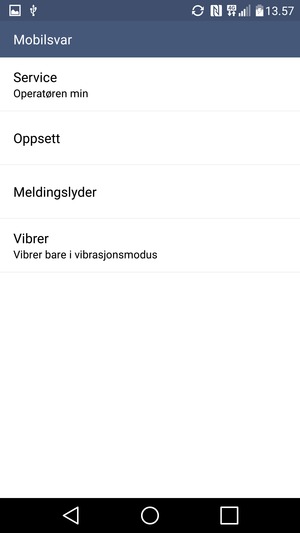 Velg Oppsett