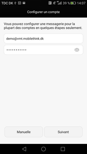 Saisissez votre adresse e-mail et votre mot de passe. Sélectionnez Suivant
