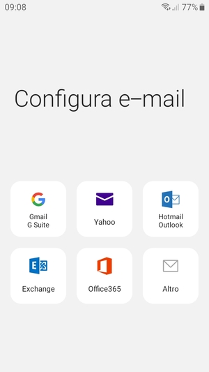 Seleziona Gmail G Suite