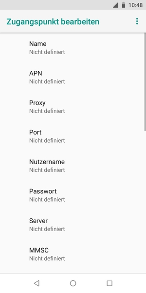 Geben Sie MMS-Informationen ein