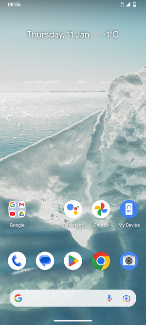 Swipe up