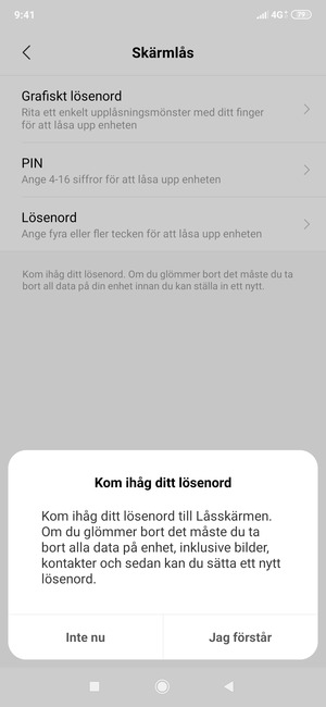 Välj Jag förstår