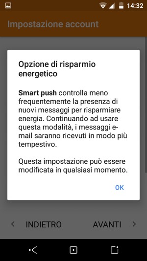Seleziona OK