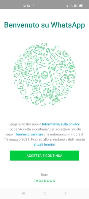L'app è pronta per l'uso