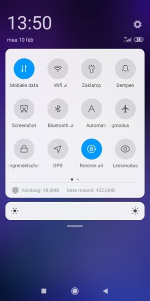 Pas helderheid aan op het vereiste niveau