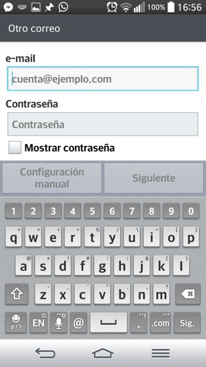Introduzca su e-mail y Contraseña. Seleccione Siguiente