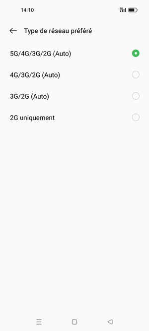 Sélectionnez votre option préférée