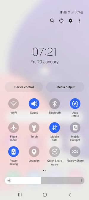 Turn on Power saving