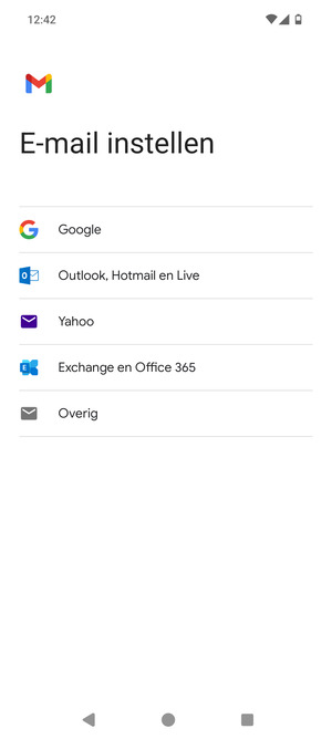 Selecteer Outlook, Hotmail en Live
