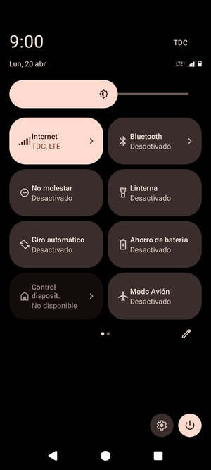 Seleccione Ahorro de batería