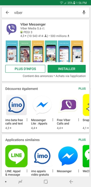 Sélectionnez l'appli
