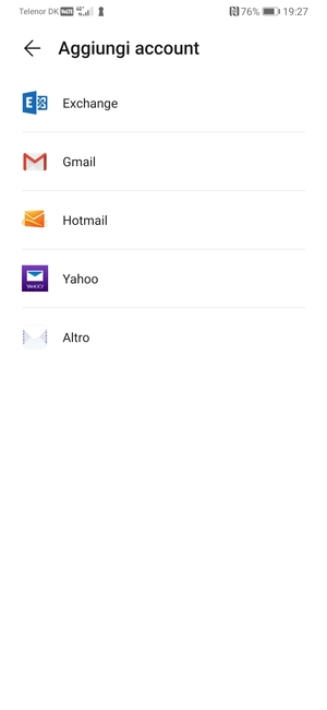Seleziona Hotmail