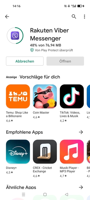 Warten Sie, bis der Installationsprozess  beendet ist