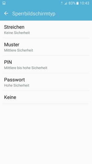 Wählen Sie Muster