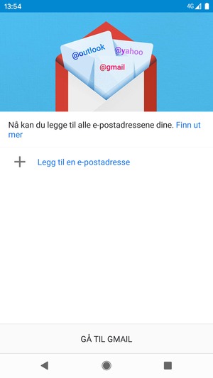 Velg Legg til en e-postadresse