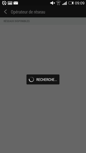 Veuillez attendre la fin de la recherche