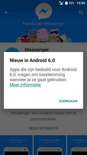 Selecteer DOORGAAN
