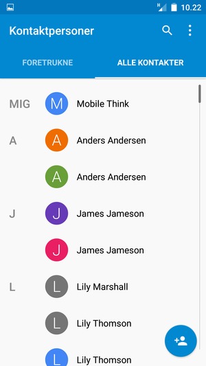 Vælg Menu-knappen