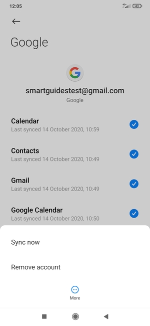 Select Sync now