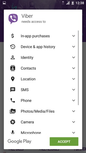 Select ACCEPT