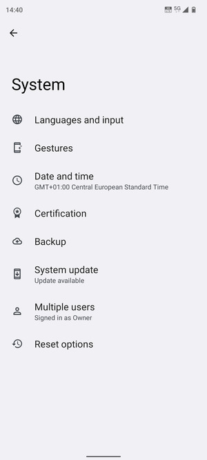 Select System update