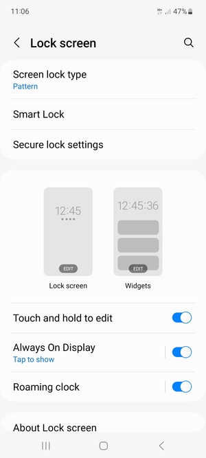 Your phone is now secure with a screen lock