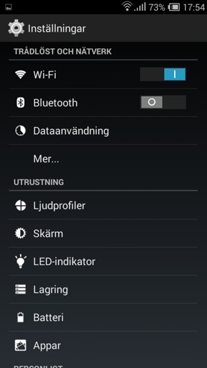 Välj Mer...