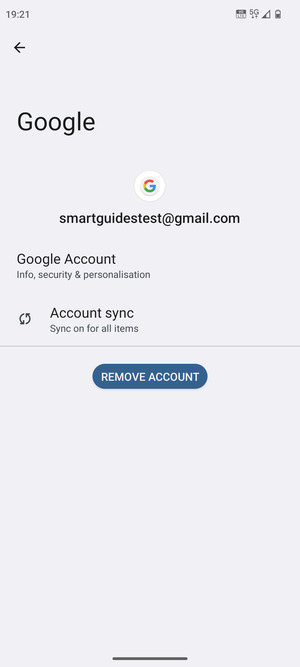 Select Account sync