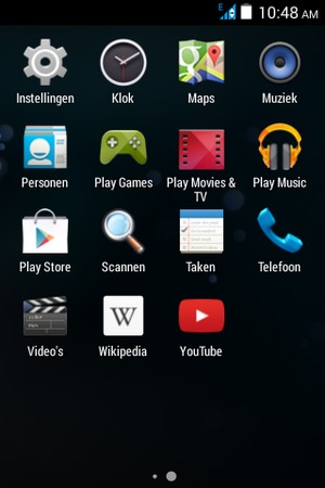 Scroll naar en selecteer Instellingen