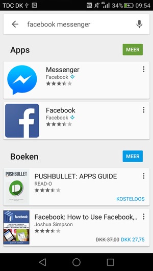 Selecteer de app